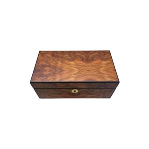 LUBİNSKİ KİLİTLİ KARAAĞAÇ PURO KUTUSU Q1750