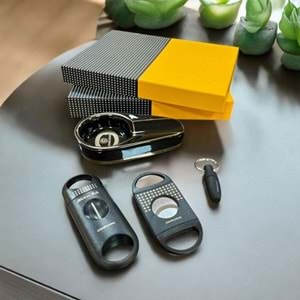 CİGARLOONG PURO SETİ KÜLLÜK KESİCİ DELİCİ SİYAH