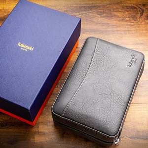 LUBİNSKİ ÇAKMAK SETLİ SEYAHAT HUMİDOR YJA-50023-GY