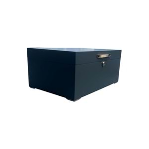 ANGELO HUMİDOR GERÇEK AHŞAP 120 LİK ANTRASİT