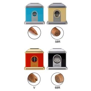 FIREBIRD DESTKOP METAL GREY-SPACE GREY MASA TİPİ PURO MAKASI 4 FARKLI KESİCİ BÖLMELİ JF-J73-3 GREY