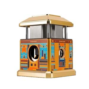 FIREBIRD DESTKOP GOLD-YELLOW MASA TİPİ PURO MAKASI 4 FARKLI KESİCİ BÖLMELİ JF-J73-5 YELLOW MİX