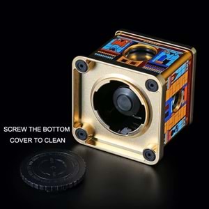 FIREBIRD DESTKOP GOLD-YELLOW MASA TİPİ PURO MAKASI 4 FARKLI KESİCİ BÖLMELİ JF-J73-5 YELLOW MİX