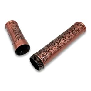 CİGARLOONG DAMASCUS DESEN PURO TÜP KILIFI BRONZ