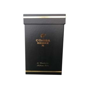 COHIBA SİLİNDİR SERAMİK BLACK HUMİDOR CMT006