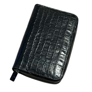 PURO ART SEYAHAT HUMİDORU BLACK CROCO 100.412 NG (Made İn Spain)(Hakiki Deri)