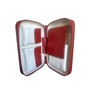 PURO ART SEYAHAT HUMİDORU RED 310.412 R/B (Made İn Spain)(Hakiki Deri)
