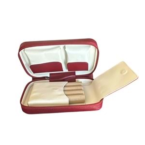 PURO ART SEYAHAT HUMİDORU RED 310.412 R/B (Made İn Spain)(Hakiki Deri)