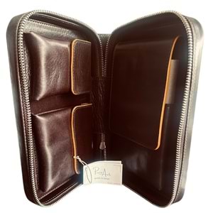 PURO ART SEYAHAT HUMİDORU BROWN 190.412 B. RJ (Made İn Spain)(Hakiki Deri)