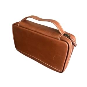 PURO ART SEYAHAT HUMİDORU BROWN 500.410 BRU (Made İn Spain)(Hakiki Deri)