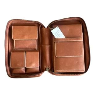 PURO ART SEYAHAT HUMİDORU BROWN 500.410 BRU (Made İn Spain)(Hakiki Deri)