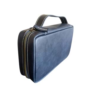 PURO ART SEYAHAT HUMİDORU NAVY 500.410 AZ (Made İn Spain)(Hakiki Deri)