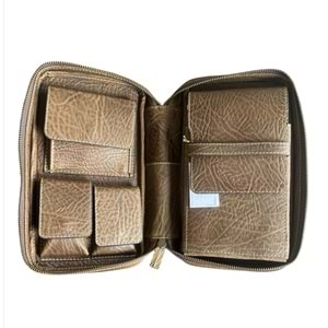PURO ART SEYAHAT HUMİDORU NAVY 500.410 AZ (Made İn Spain)(Hakiki Deri)