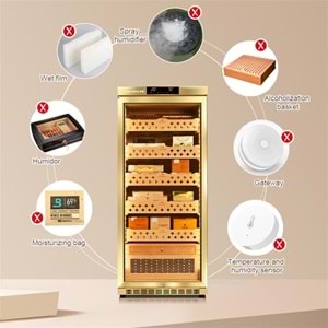 RACHİNG ELEKTRONİK HUMİDOR MON1800A SİYAH