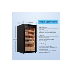 RACHİNG ELEKTRONİK HUMİDOR MA50 SİYAH