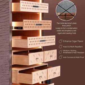 RACHİNG ELEKTRONİK HUMİDOR RR780 KAHVE