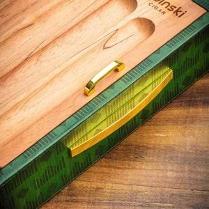 LUBİNSKİ PURO SUNUM TEPSİSİ VE HUMİDOR GREEN