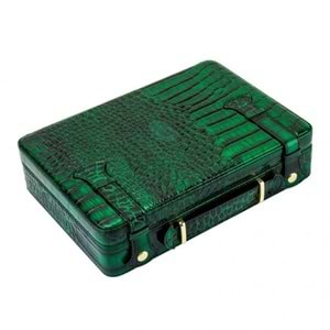 LUBİNSKİ DERİ CROCO GREEN PURO TAŞIMA KUTUSU YJA-50017-GN