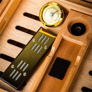 LUBİNSKİ CAMLI DERİ BROWN HUMİDOR YJA-60011-BN