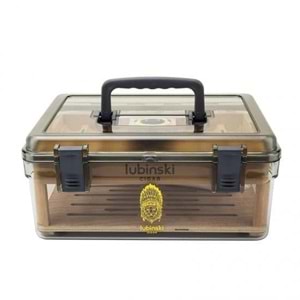 LUBİNSKİ DIŞI ŞEFFAF PLEXİ İÇİN SEDİR HUMİDOR 50s