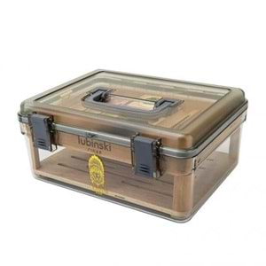 LUBİNSKİ DIŞI ŞEFFAF PLEXİ İÇİN SEDİR HUMİDOR 50s