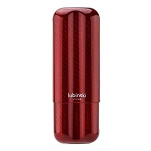LUBİNSKİ CARBON FİBER RED 2Lİ PURO KILIFI