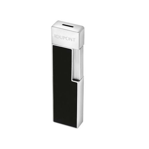 S.T. DUPONT LI TWIGGY BLACK LACQUER/CHROME ÇAKMAK