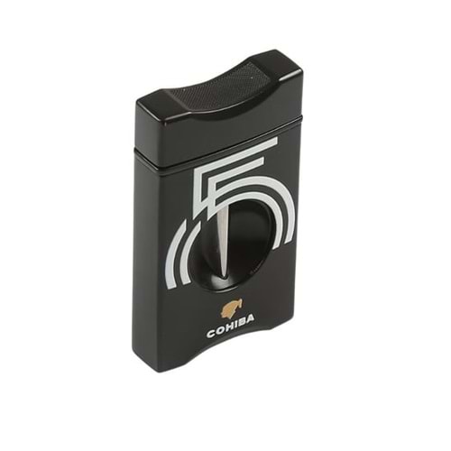 COHIBA SİYAH BEYAZ 55. YIL DESENLİ V-PURO MAKASI CPM067