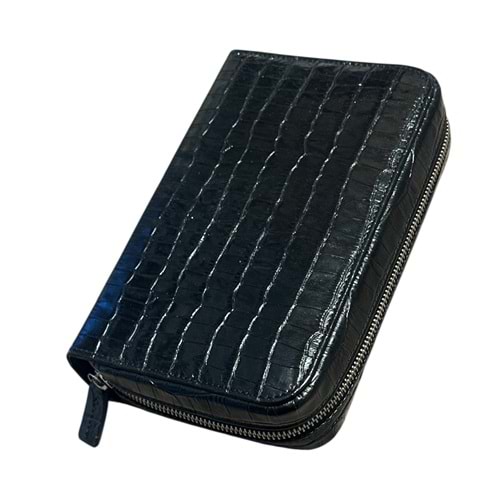 PURO ART SEYAHAT HUMİDORU BLACK CROCO 100.412 NG (Made İn Spain)(Hakiki Deri)