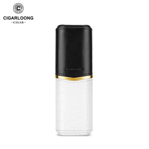 CİGARLOONG RETRO PURO KILIFI ALLİGATOR WHİTE 58 RİNG 2 Lİ
