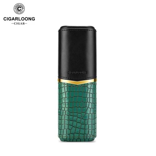 CİGARLOONG RETRO PURO KILIFI ALLİGATOR GREEN 58 RİNG 2 Lİ