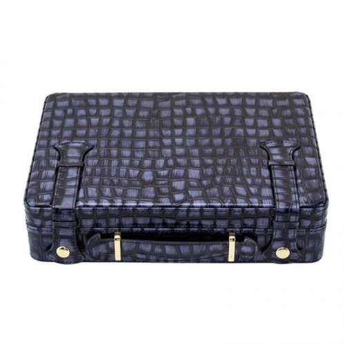 LUBİNSKİ DERİ CROCO BLUE PURO TAŞIMA KUTUSU YJA-50017-BL