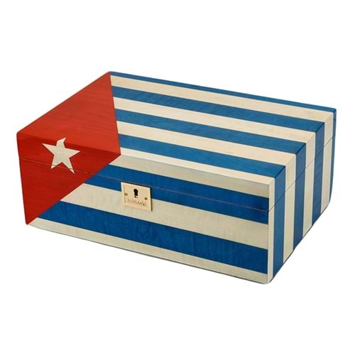 LUBİNSKİ CUBA FLAG LAKE HUMİDOR 50s