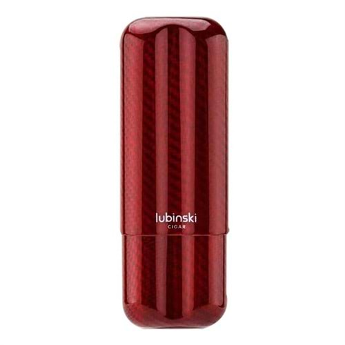 LUBİNSKİ CARBON FİBER RED 2Lİ PURO KILIFI